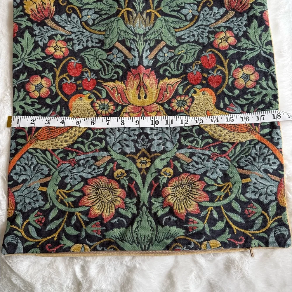 Metrax Craye William Morris Strawberry Thief Tapestry Pillow Cover 48cm Belgian